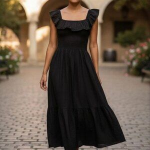 Dotti Women's Cotton On/Off-The-Shoulder Cover-Up Dress, Black Size XL